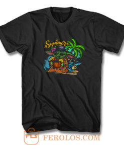 Summer Beach Yoda T Shirt