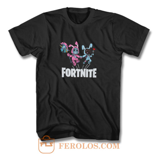 Two Bunny Fortnite Game Bunny Cute Players T Shirt