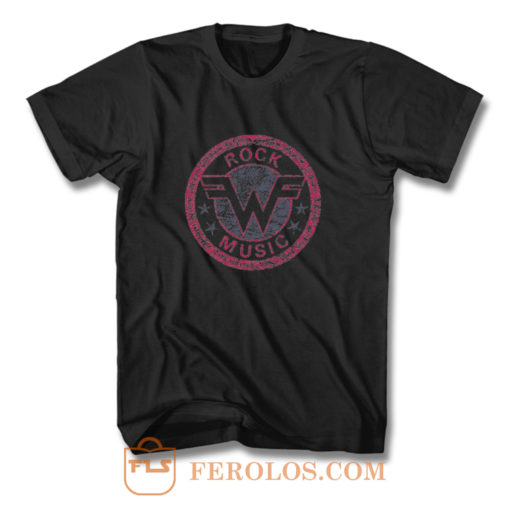 Weezer Logo Retro Rock Music T Shirt