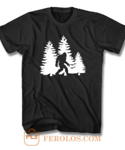 Bigfoot Yeti In The Mountains T Shirt