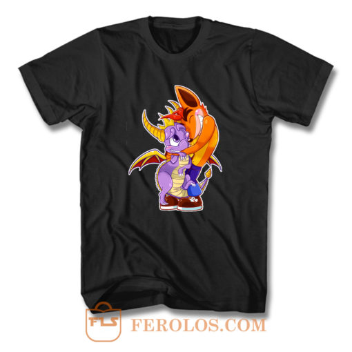 Crash And Spyro Friends T Shirt