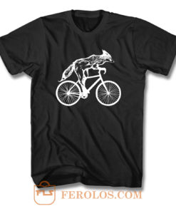 Fox On Bicycle T Shirt