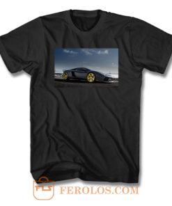 Gold Rims Lamborghini T Shirt