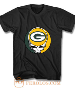 Grateful Green Bay Packers Logo T Shirt