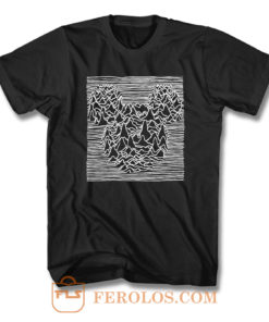 Mickey Mouse Joy Division Unknown Pleasure F T Shirt