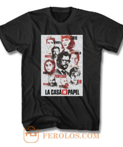 Money Heist Art Papper T Shirt