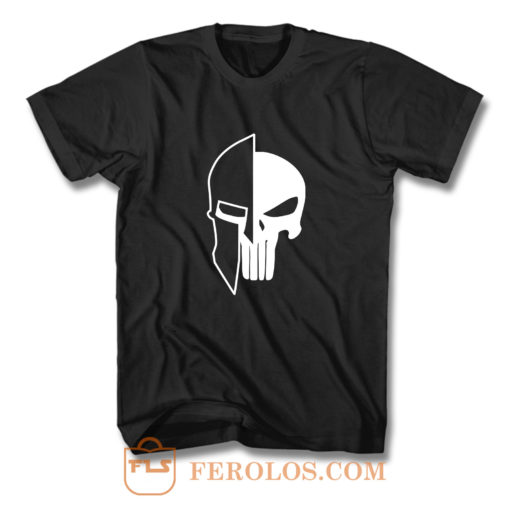 Spartan Helmett and Skull T Shirt