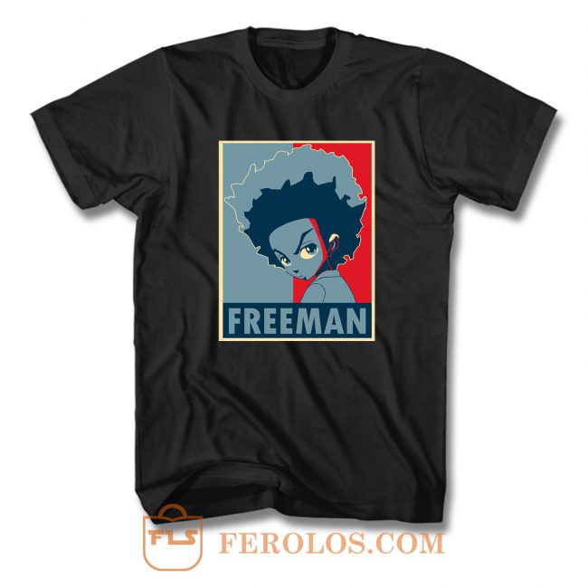 The Boondocks TV Series Huey Freeman Logo T Shirt | FEROLOS.COM