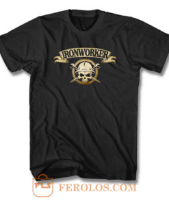 Ironworker Skull T Shirt