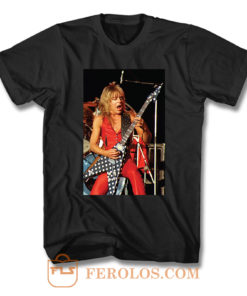 Randy Rhoads Polka Dot Flying V Guitar T Shirt