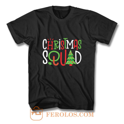 Christmas Squad Funny Xmas Tree T Shirt