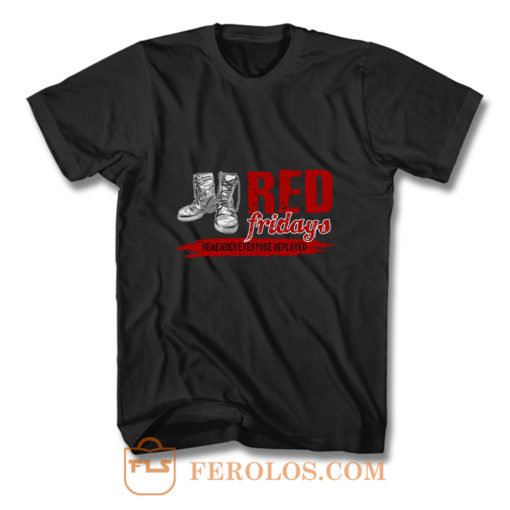 Red Friday Remember Everyone Deployed T Shirt
