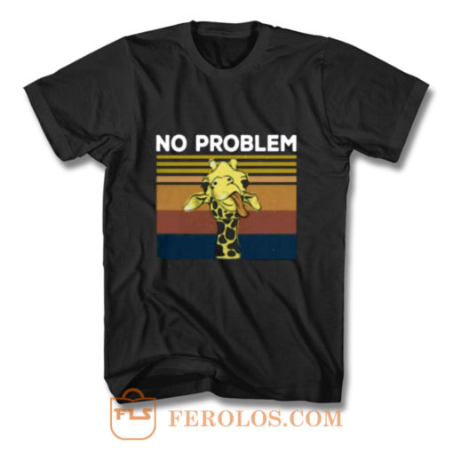 Graphic Vintage No Problem T Shirt