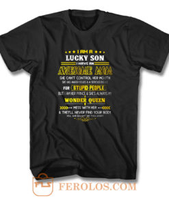 Lucky Son Quotes T Shirt